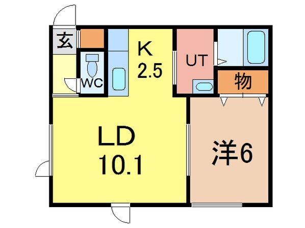 セジュール9・9の物件間取画像